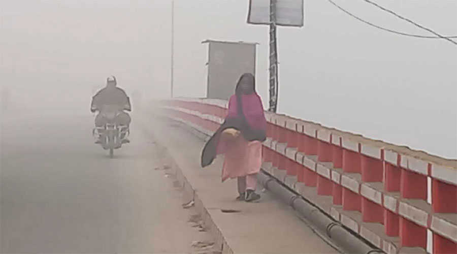 পঞ্চগড়ে ঘন কুয়াশায় বেড়েছে শীতের তীব্রতা