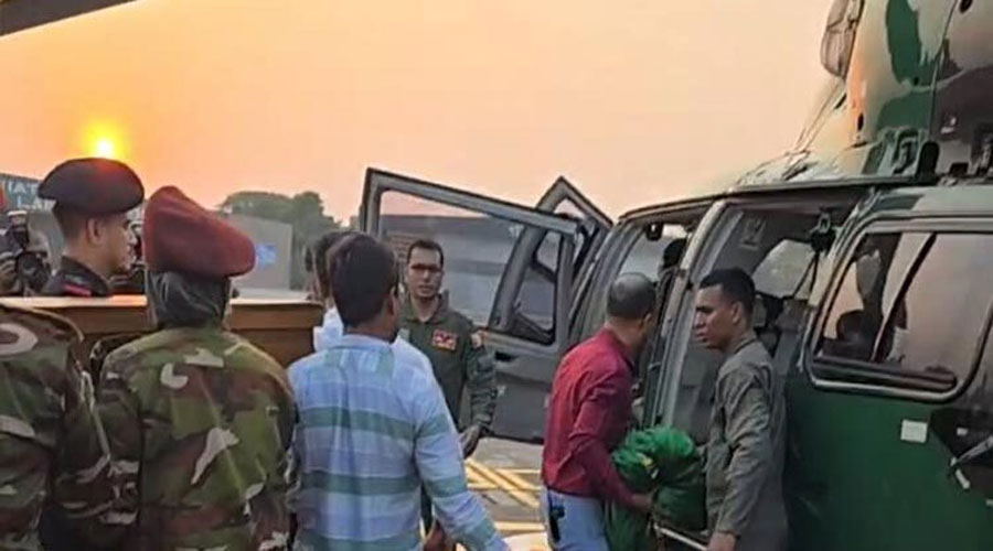 হেলিকপ্টারে মাগুরার পথে আছিয়ার নিথর দেহ