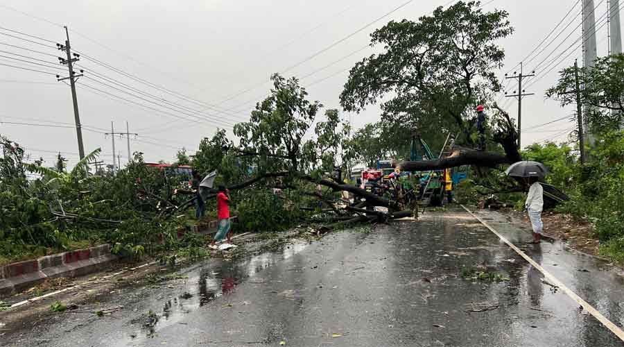 কালবৈশাখীর তাণ্ডবে লন্ডভন্ড রংপুর