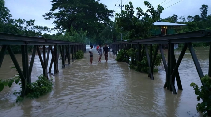 খাগড়াছড়িতে টানা বৃষ্টি, পাহাড়ধস ও বন্যার শঙ্কা