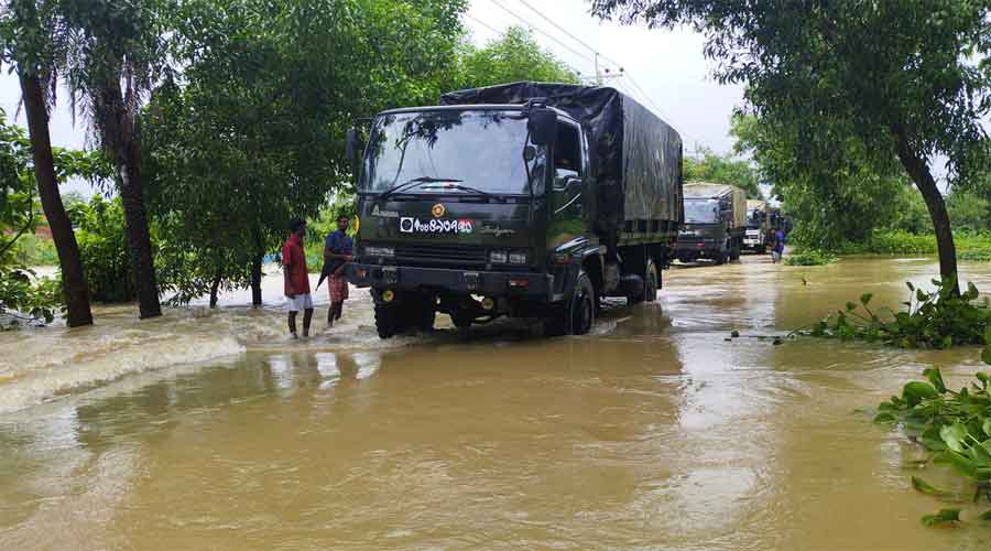 গতবছরের বন্যার আতঙ্ক ফেনীতে