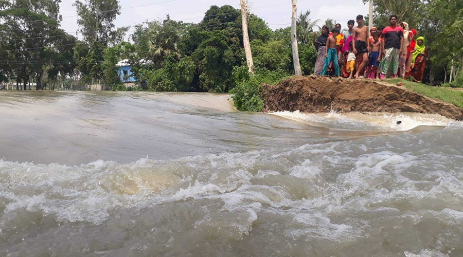 যমুনায় দ্রুত বাড়ছে পানি, প্লাবিত নিম্নভূমি