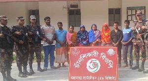 ভোলাহাট সীমান্ত দিয়ে আবারও ১৯ জনকে পুশ-ইন 