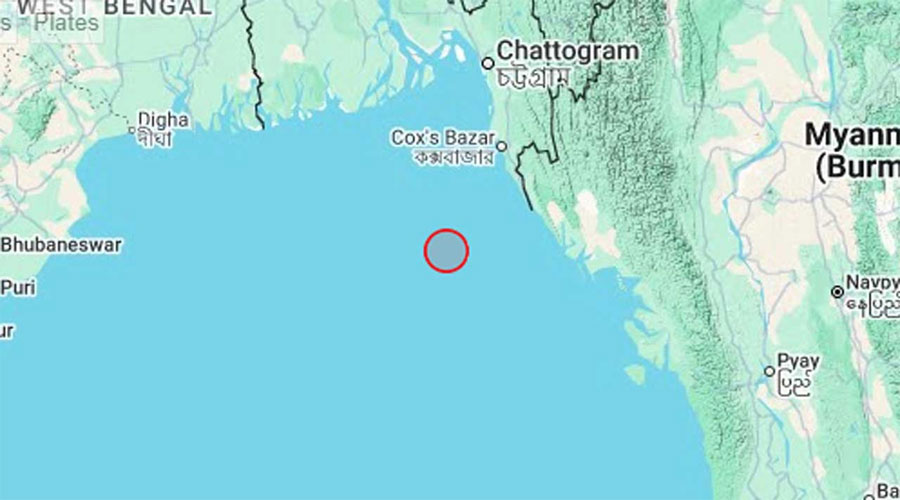 মধ্যরাতে বঙ্গোপসাগরে ভূমিকম্প, কাঁপল টেকনাফ