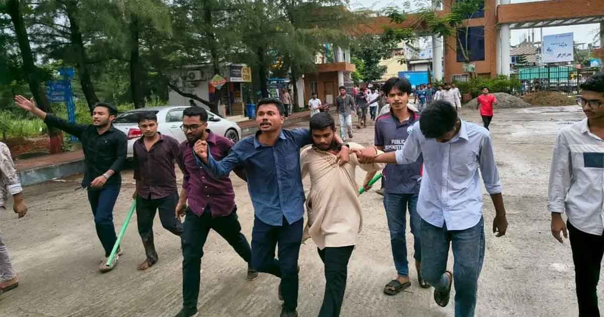 বরিশাল বিশ্ববিদ্যালয়ে ছাত্রদল-ছাত্রশিবিরের সংঘর্ষ, ছবিঃ সংগৃহীত 