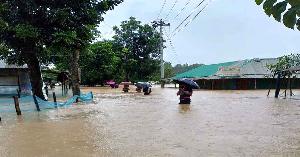 মাস পেরোতেই খাগড়াছড়িতে ফের আকস্মিক বন্যা