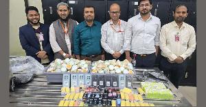 শাহজালালে ৩ কোটি টাকার পণ্য জব্দ