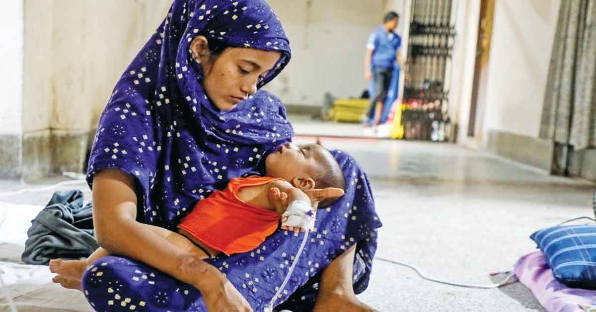 হাসপাতালে হাম আক্রান্ত শিশু, ছবিঃ সংগৃহীত 