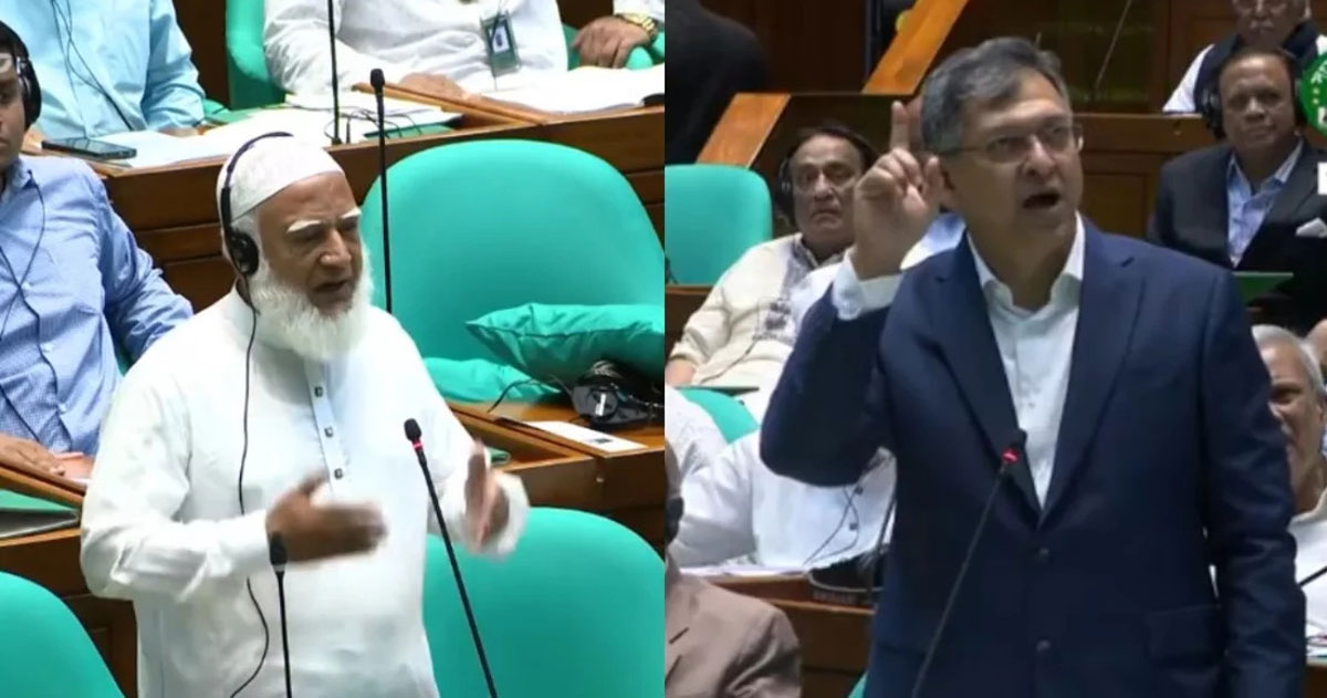 দলীয় নেতা ও জামায়াতে ইসলামীর আমির ডা. শফিকুর রহমান ও স্বরাষ্ট্রমন্ত্রী সালাহউদ্দিন, ছবি: সংগৃহীত