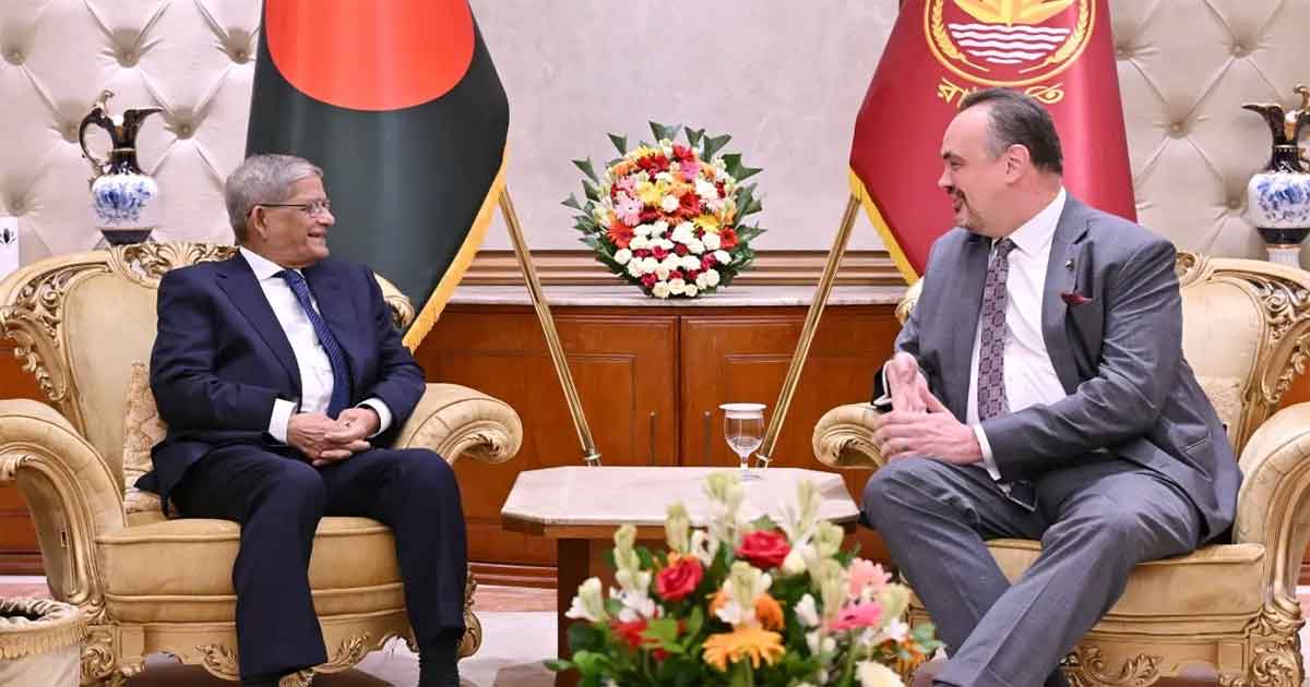 রাষ্ট্রপতি মির্জা ফখরুল ইসলাম আলমগীর ও মার্কিন রাষ্ট্রদূত ব্রেন্ট টি ক্রিস্টেনসেন, ছবিঃ সংগৃহীত