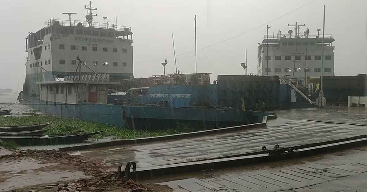 দৌলতদিয়া-পাটুরিয়া নৌ রুটে লঞ্চ চলাচল বন্ধ, ছবিঃ সংগৃহীত 