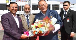 ট্রানজিটে ঢাকায় ভুটানের প্রধানমন্ত্রী শেরিং তোবগে