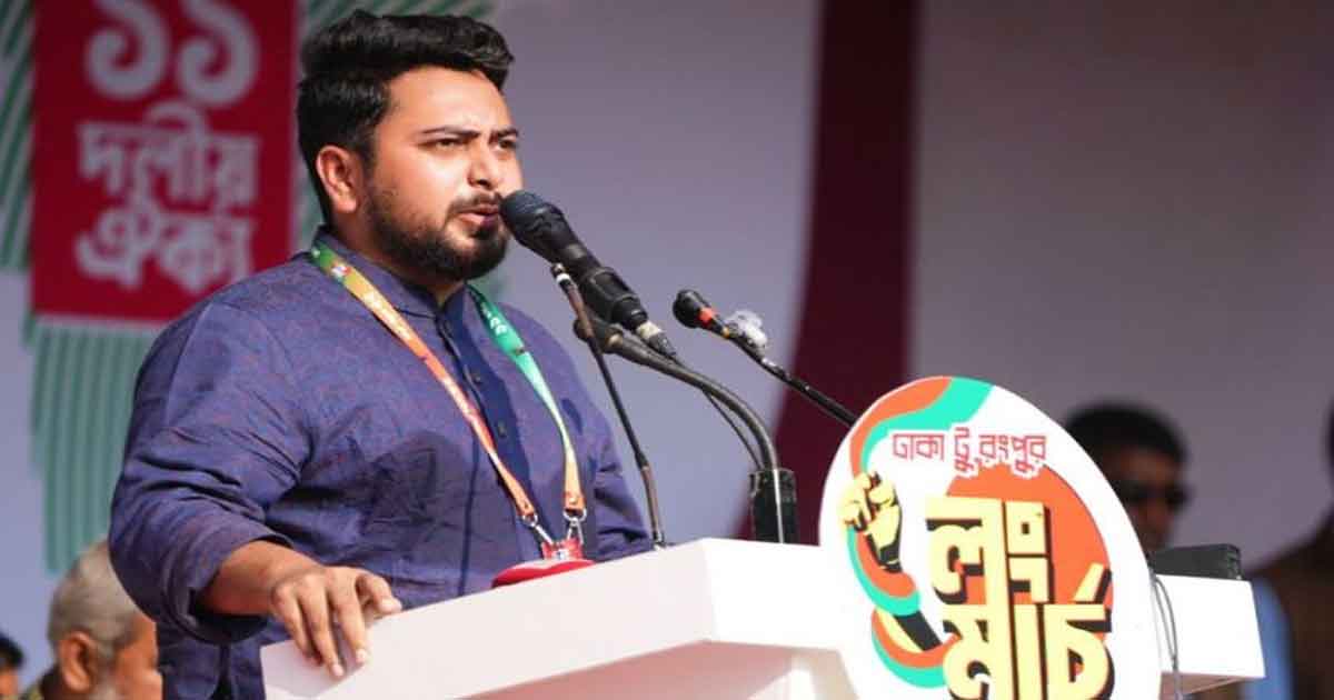 বিরোধী দলীয় চিফ হুইপ ও এনসিপির আহ্বায়ক নাহিদ ইসলাম, ছবিঃ সংগৃহীত