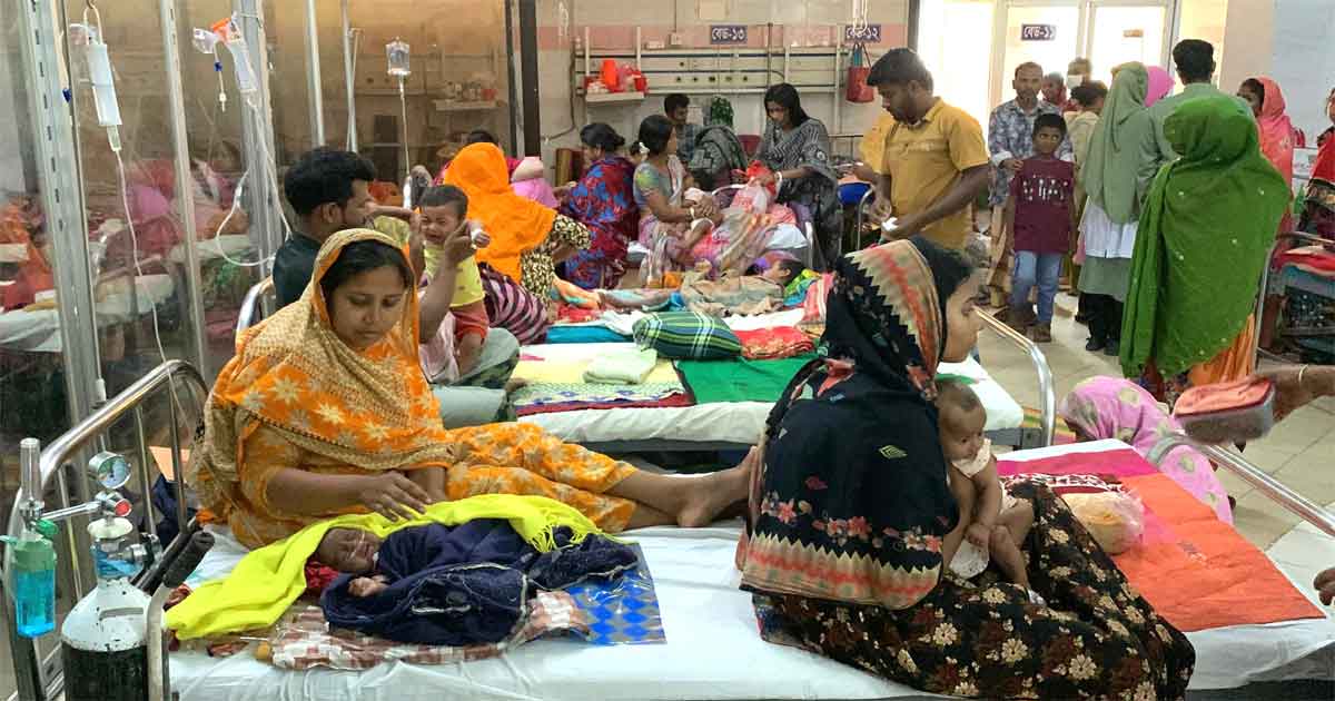 হাসপাতালে হামের রোগী, ছবিঃ সংগৃহীত 