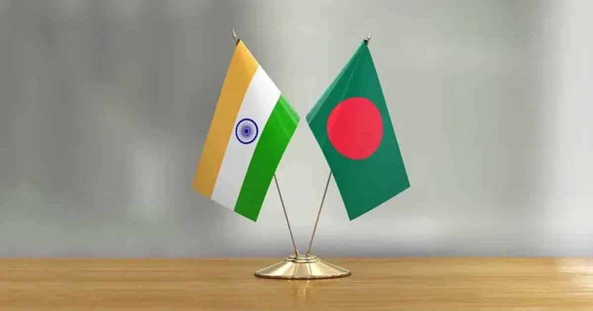 বাংলাদেশ ও ভারতের পতাকা, ছবিঃ সংগৃহীত 