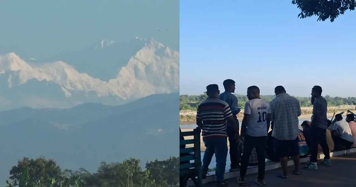 তেঁতুলিয়ায় দেখা মিলছে কাঞ্চনজঙ্ঘার অপরূপ দৃশ্য, ছবিঃ সংগৃহীত 