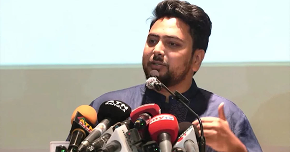জাতীয় নাগরিক পার্টির (এনসিপি) আহ্বায়ক ও বিরোধীদলীয় চিফ হুইপ নাহিদ ইসলাম, ছবি: সংগৃহীত