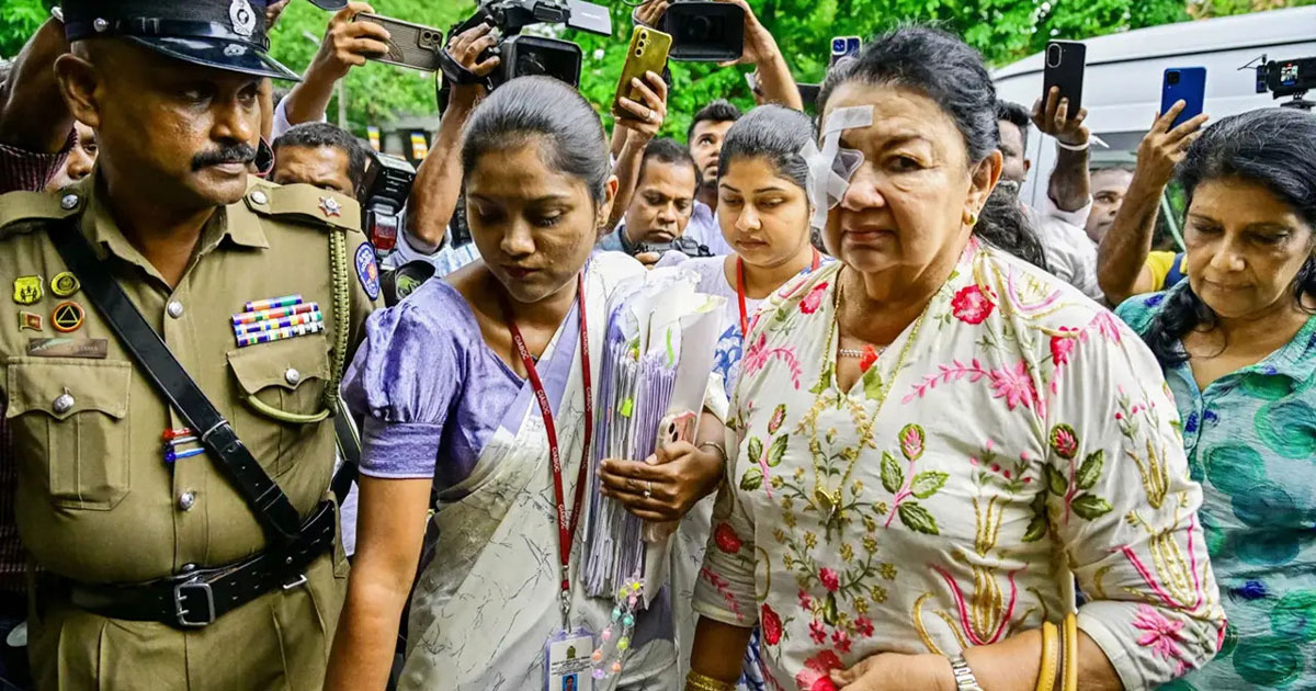 শ্রীলঙ্কার সাবেক ফার্স্ট লেডি শিরান্থি রাজাপাকসাকে গ্রেপ্তার, ছবি: সংগৃহীত